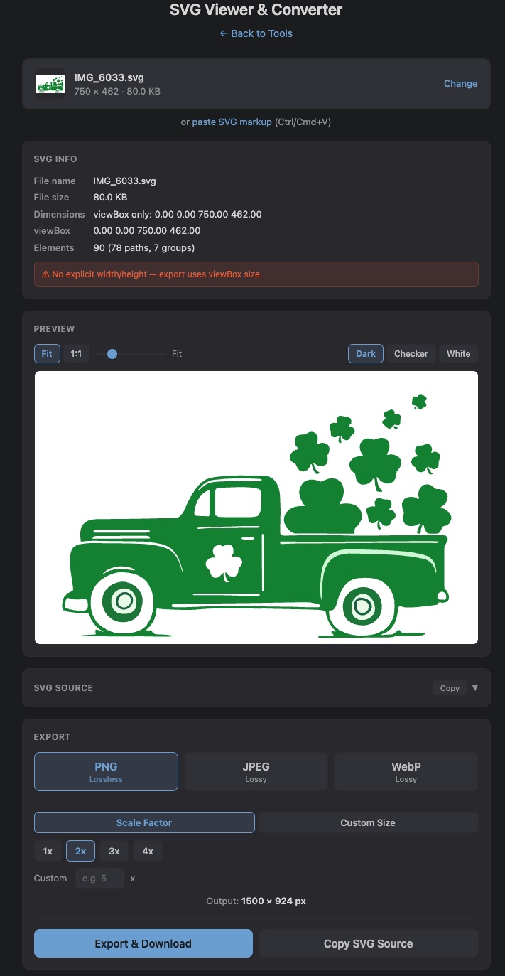 SVG Viewer & Converter